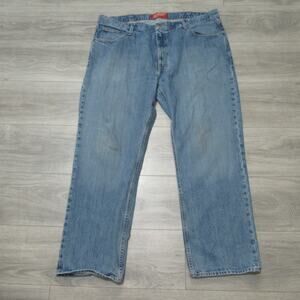 Arizona Jeans Women Plus 42X30 Blue Stretch Med Wash Denim 5 Pocket